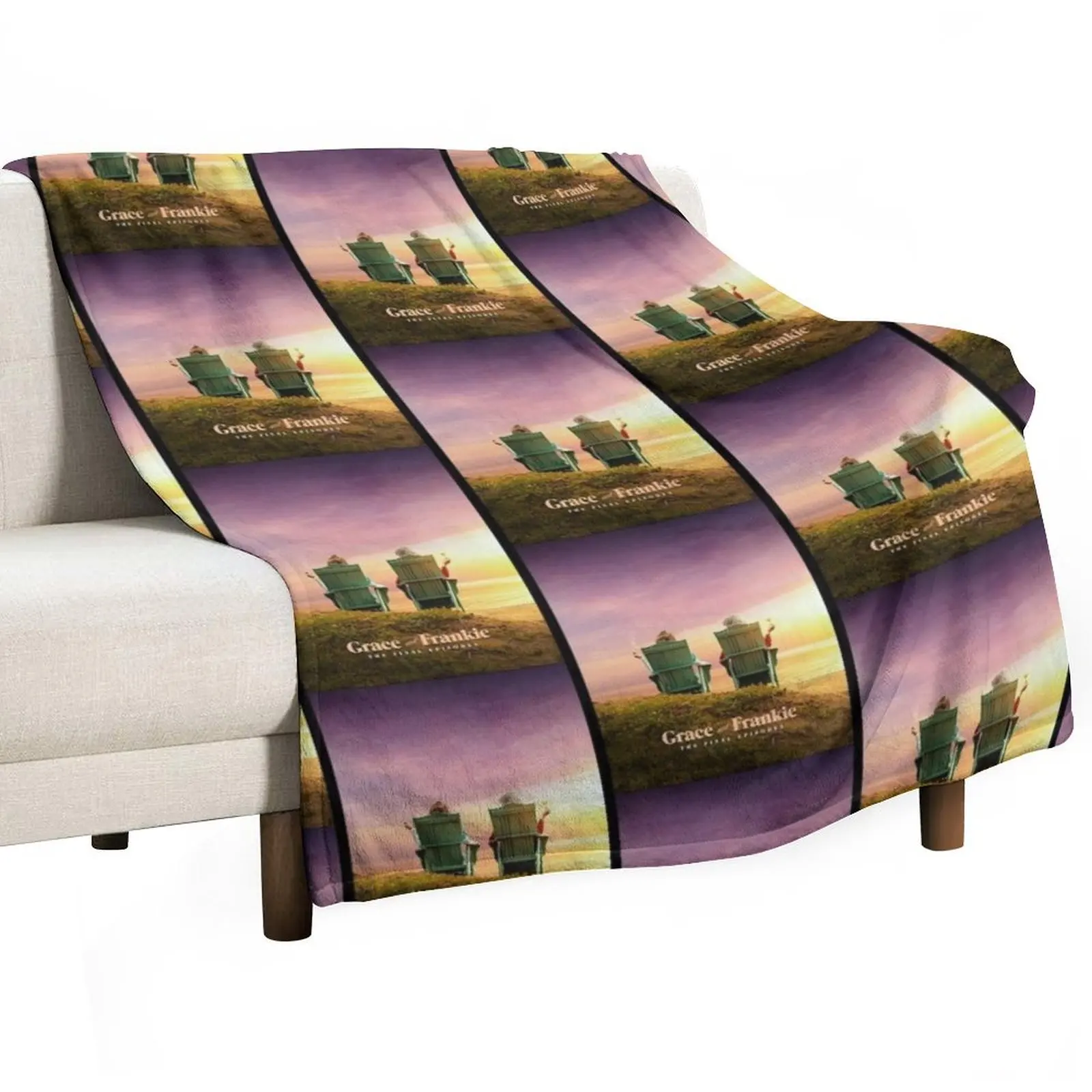 Grace and Frankie The Final Episodes [Promo] Throw Blanket Cute Plaid Luxury Brand Blankets For Sofas Sofas Blankets