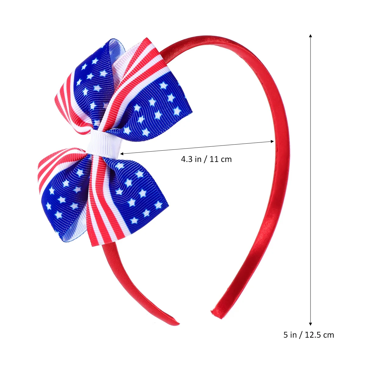 Pince à cheveux drapeau américain pour enfants, épingles à cheveux à nœud papillon rouge pour le jour de l'indépendance du 4 juillet, accessoires pour cheveux patriotiques