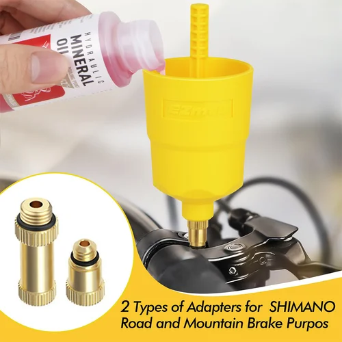 Imagen 2 del producto Kit de purga de frenos para frenos hidráulicos Shimano, kits hidráulicos de cambio de líquido de frenos, que incluyen 2 piezas de aceite mineral de líquido de frenos de 60 ml