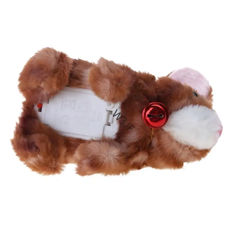 W3JF Plush محشو الحيوانات اللطيف أرنب كهربائي لطيف للأطفال هدية الأحزاب تحت عنوان الأطفال