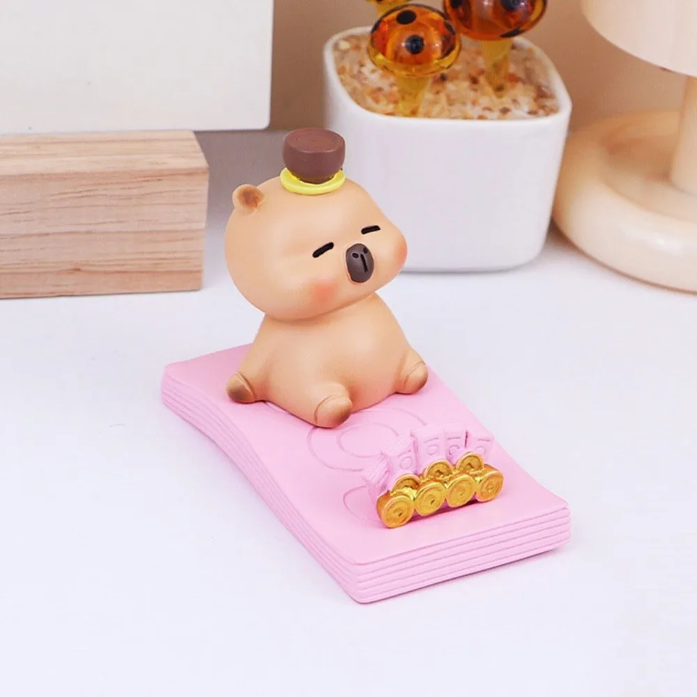 Figure Model Capybara Phone Holder Desk Decor Animal Capybara Mobile Phone Stand Cartoon Support Capybara Cell Phone Bracket