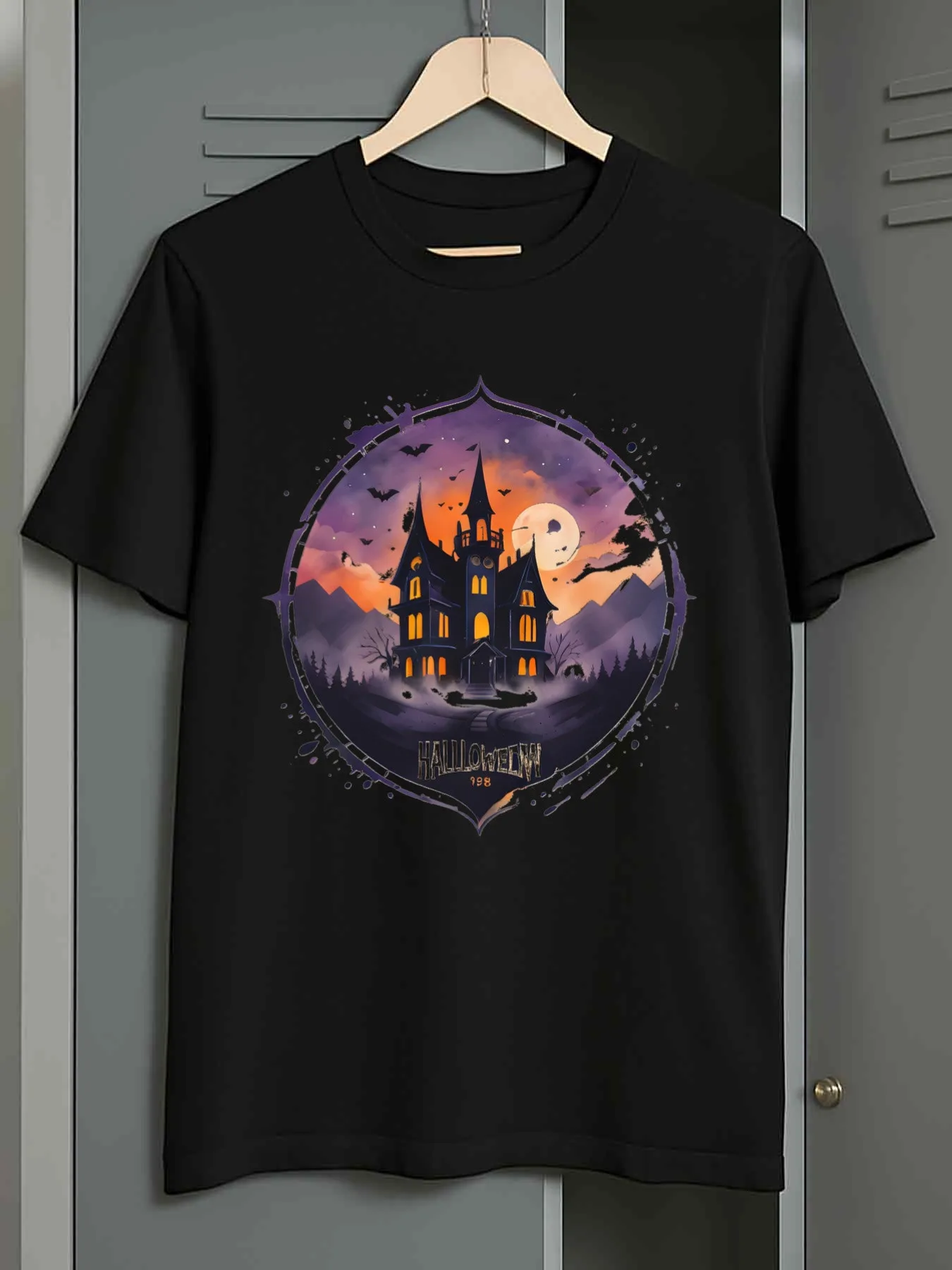 

Top Pick Local1 Pack Men's Gothic Victorian Haunted House T-Shirt