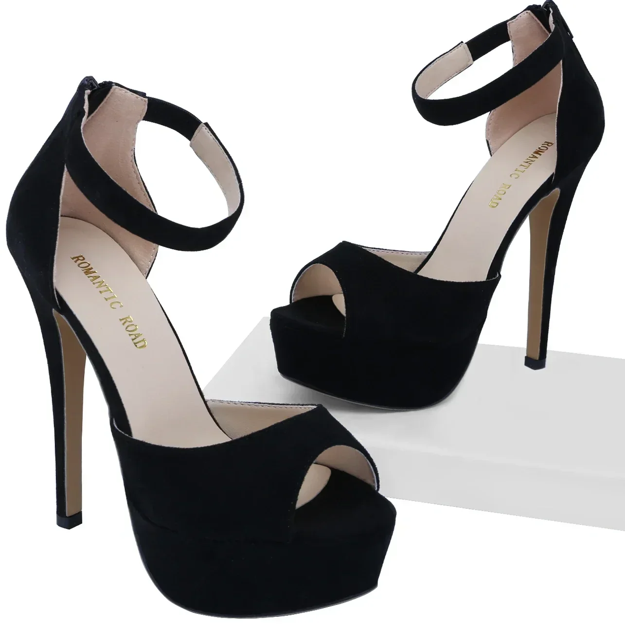 Frauen Sandalen Sommer Sexy Pumps Zipper Stripper Pole Dance Plattform High Heels Peep Toe Stiletto Party Kleid Hochzeit Schuhe