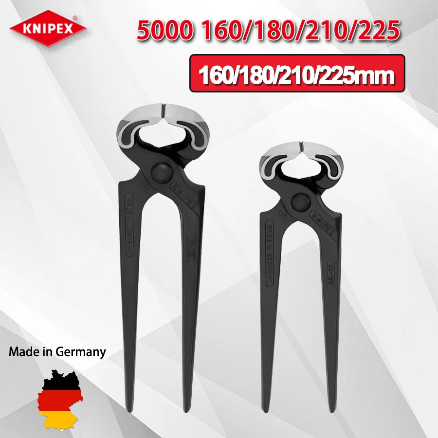 

KNIPEX Carpenters Pincers Cutter Nipper Plier for Carpenters Wire Cutting Pliers Nail Puller NO.5000160 5000180 5000210 5000225
