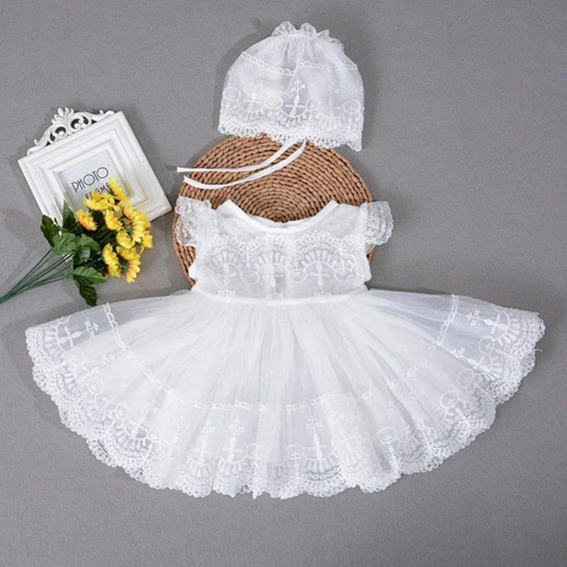 Baby Girl Clothes Vestidos Infantil For Girls Princess Lace Tutu Infant Birthday Party Evening Newborn Dress  3 6 months 1 Year