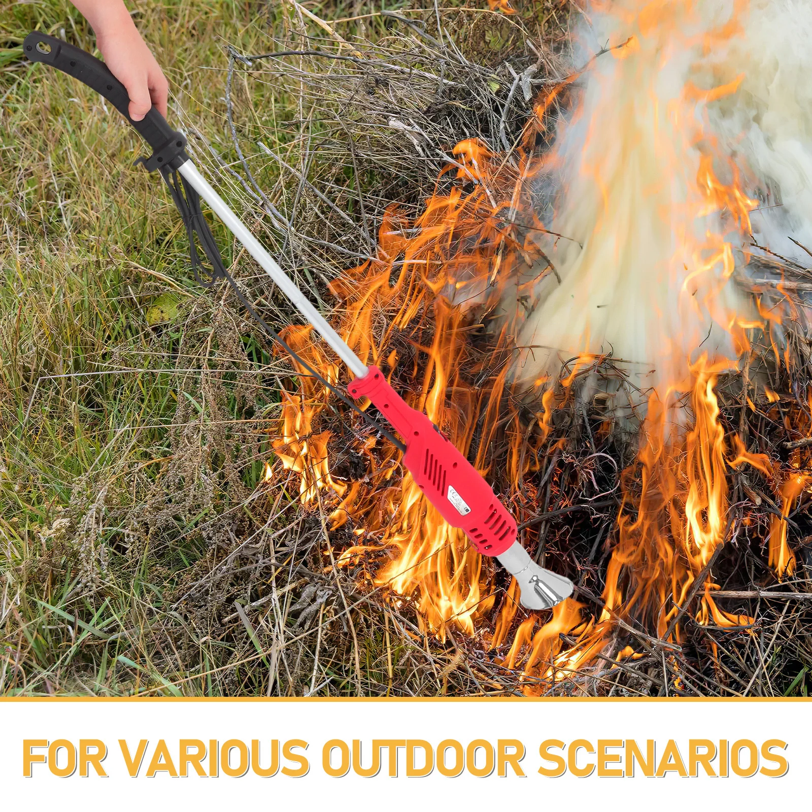 1Set Electric Weed Burner Multipurpose Thermal Weed Removal Tool for Garden Driveway Patio Bbq Igniter Charcoal Lighter Uk Plug - Image 3