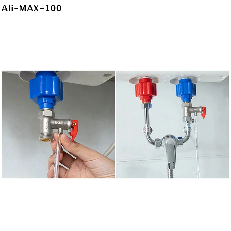 【Rw】Electric Water Heater Safety Valve 1/2inch(DN15) Coppe Adjustable Pressure Reducing Spring Relief Valve Water Heaters System