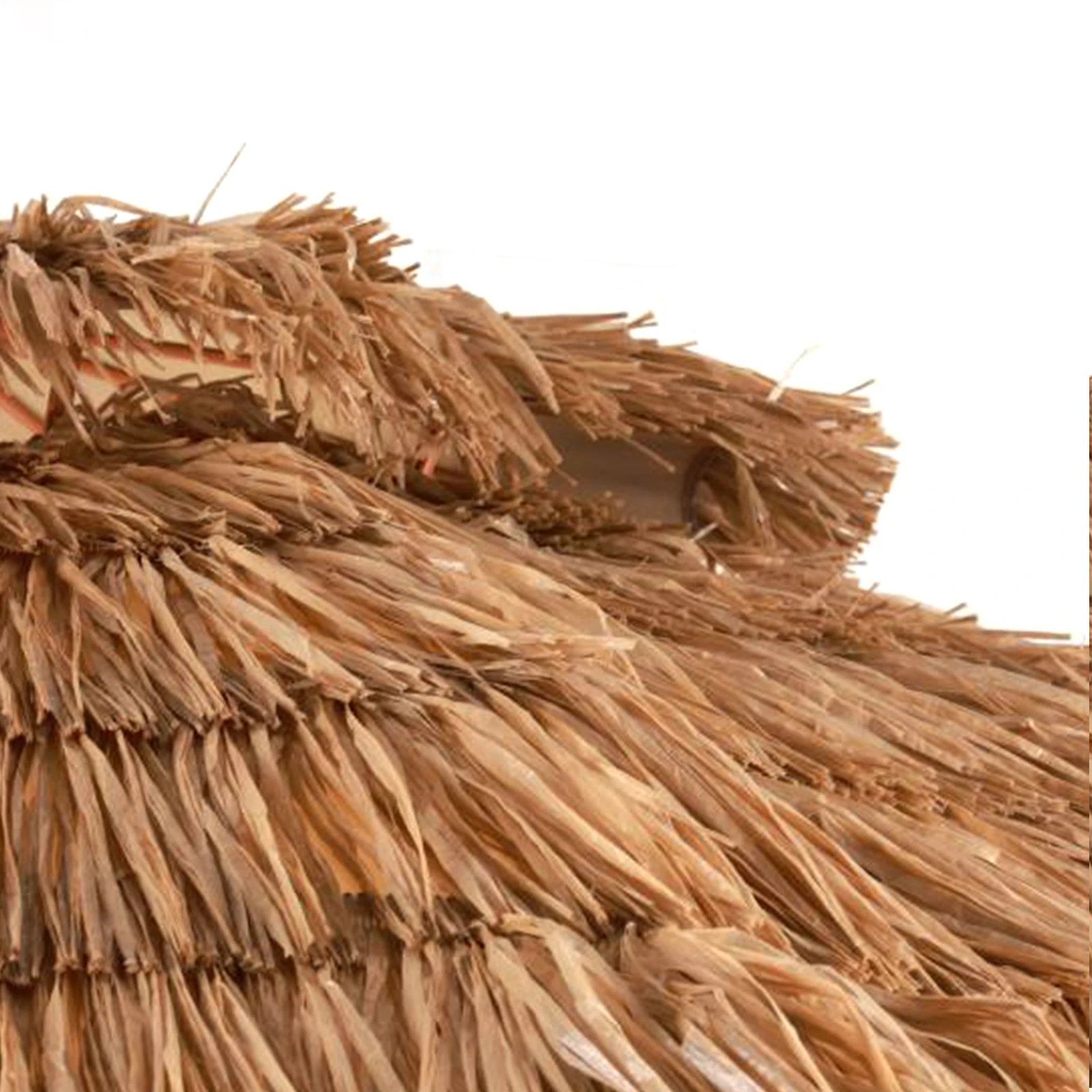 280 سنتيمتر/9ft 2-Tier مظلة شاطئ هاواي مع 8 الأضلاع هاواي القش مظلة هاواي القش تيكي مظلة لحمام السباحة حديقة في الهواء الطلق