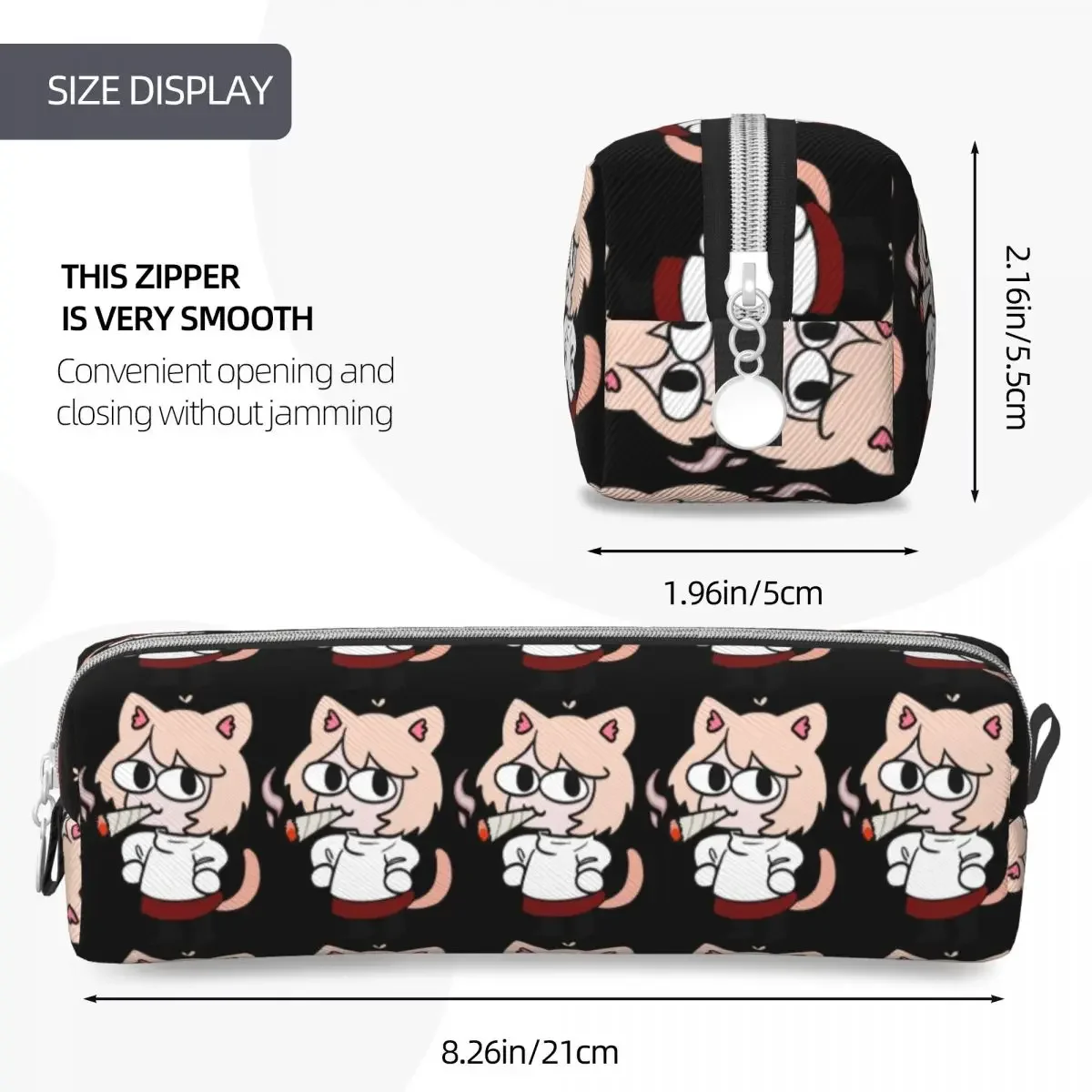 Neco Arc lustige Neko Memes Feder mäppchen Spaß Stift halter Taschen Mädchen Jungen große Lagerung Schule liefert Geschenke Bleistift box