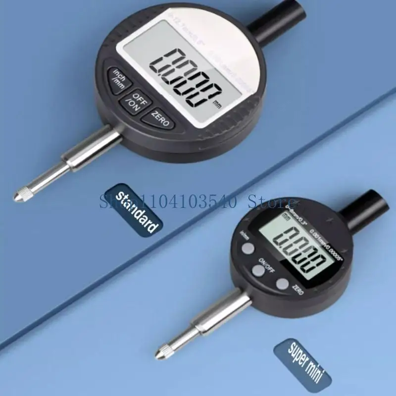 02DC Electronic Digital Dial 8mm/3'' Digital ProbeIndicator Dial Test Gauges Highs Resolution 0.01mm/0.0005