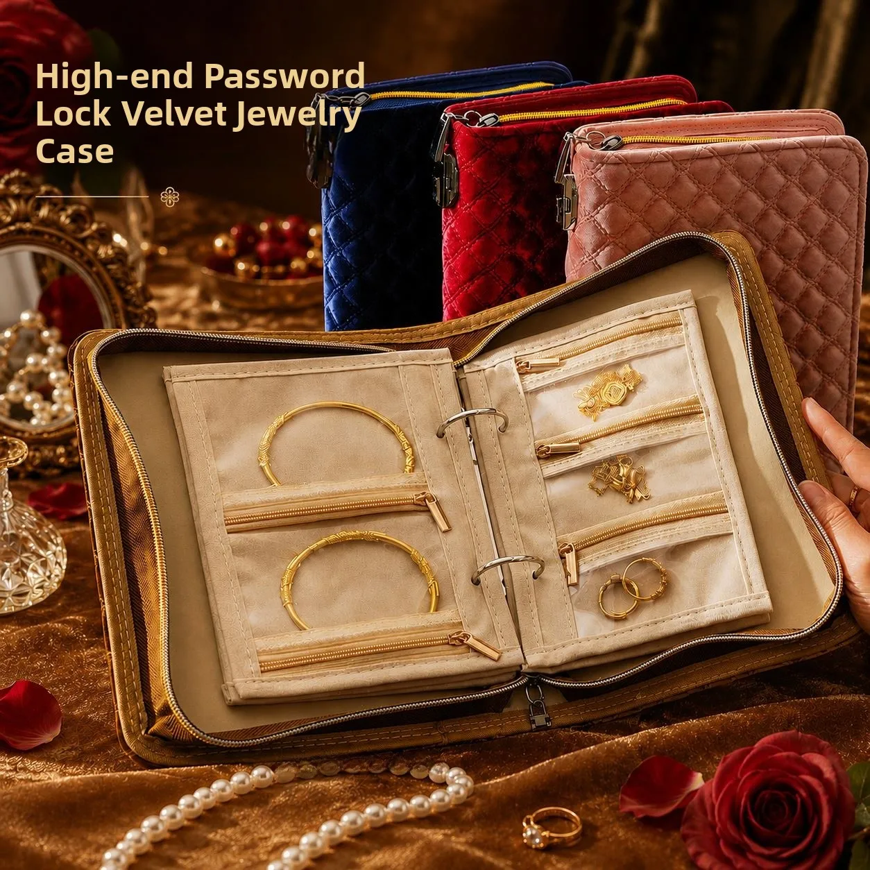 gold-necklace-storage-bag-with-password-lock-transparent-anti-oxidation-luxury-jewelry-box-premium-feel-handbag-for-valuables