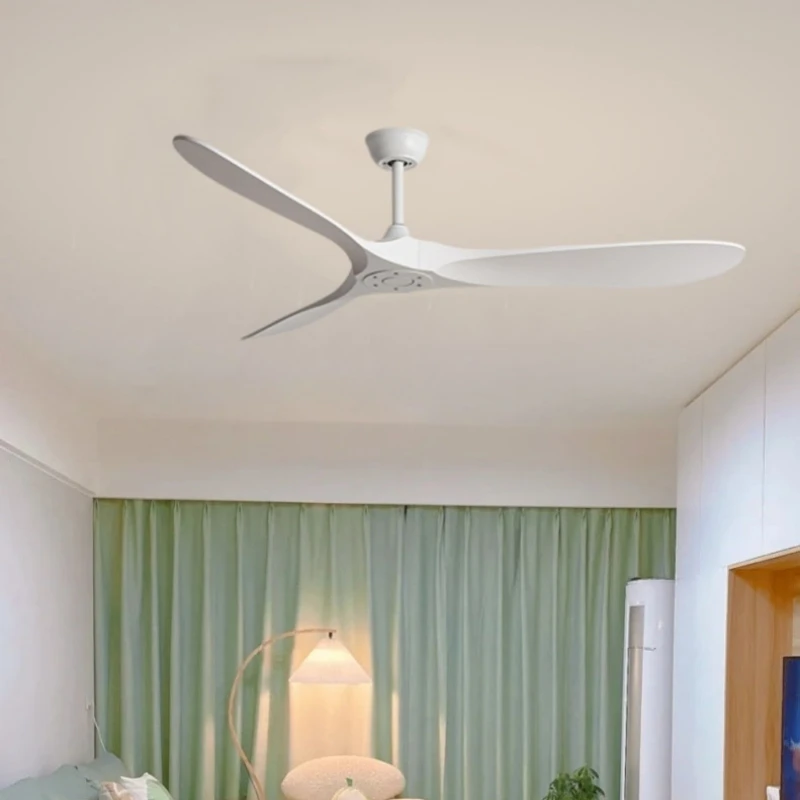 Minimalist Without LED Ceiling Lighting Fan White Black Body Dropshipping Changeable For Foyer Dining Room Bedroom Hotel