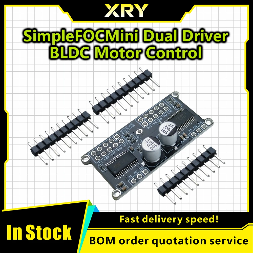 SimpleFOC Mini Dual Output Shielding Controller FOC Driver Control Board DRV8313 DC Brushless Motor Drive SVPWM Engine Module