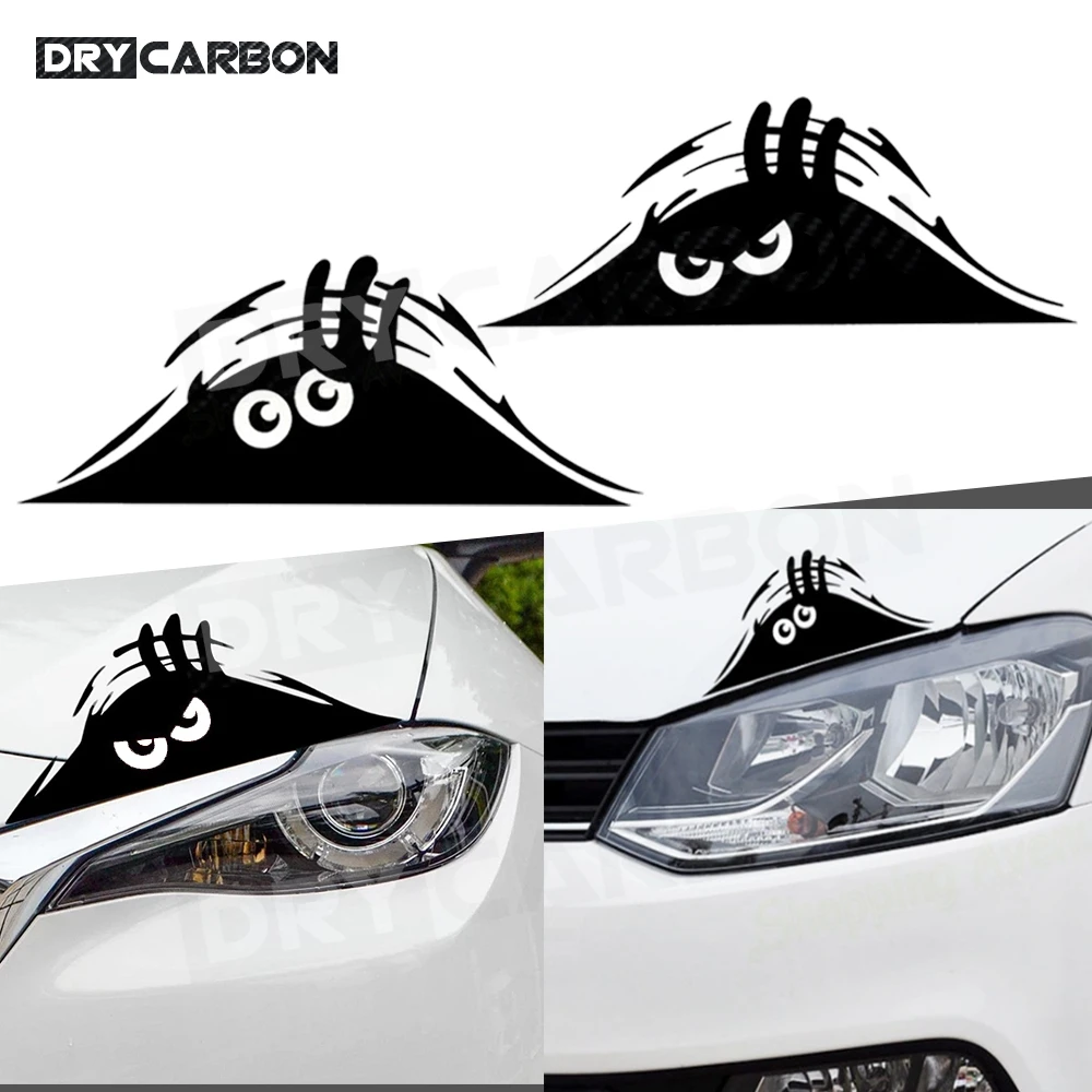 

Peeping Door Slit Stickers Body Sticker Scratch Decal Reflective Sticker For Car Headlight Decoration Car Styling Body Kits