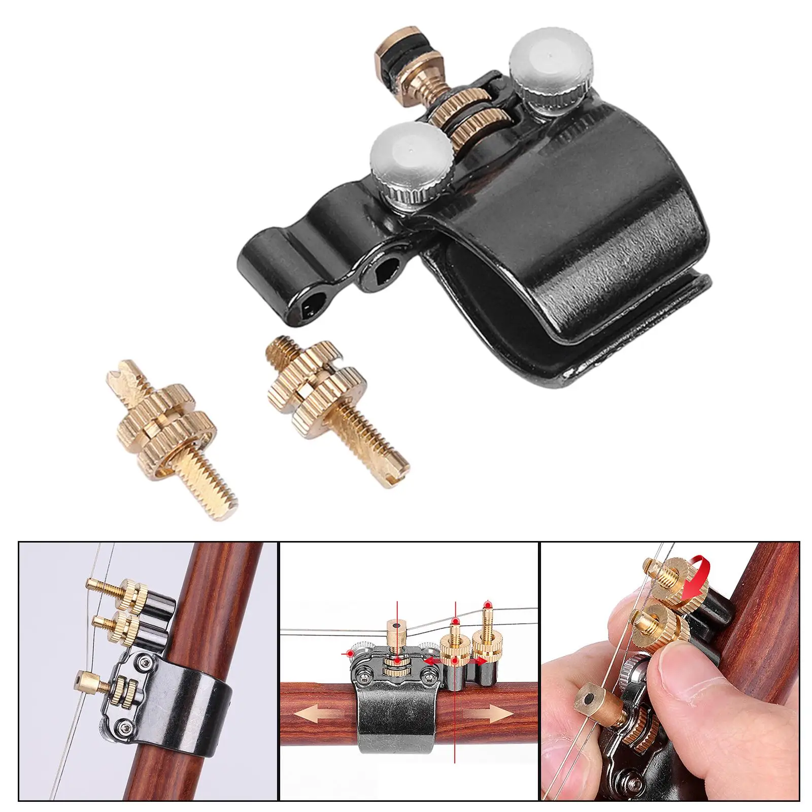 

1Set Erhu Fine Tuner Metal Hardware Tool Erhu String Tuner Erhu Parts