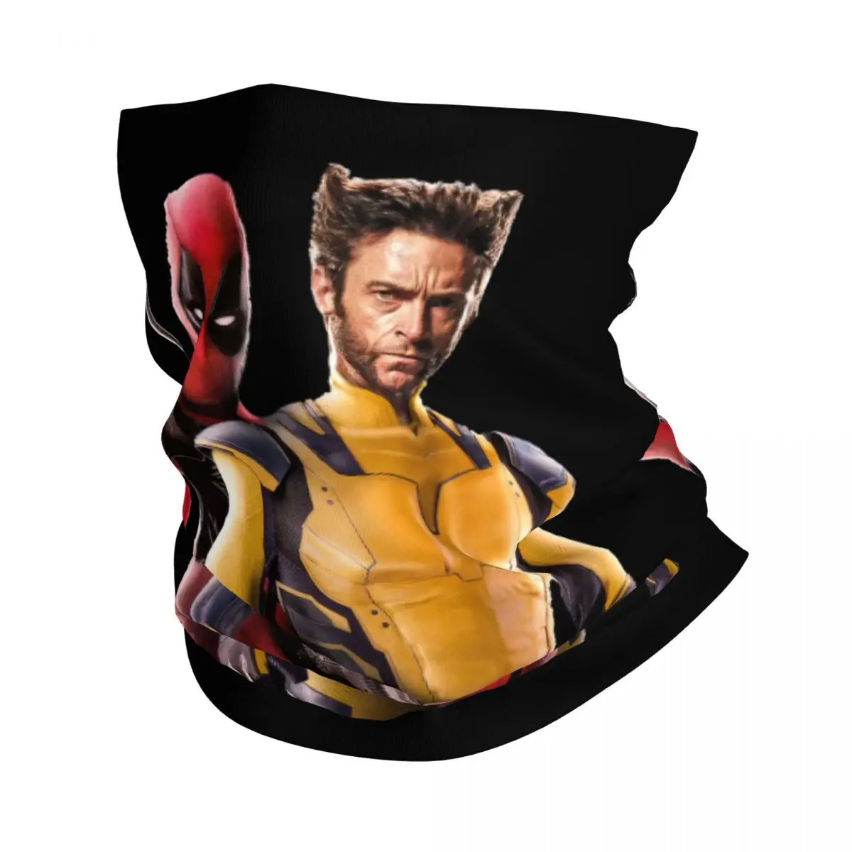 Popular Movies Bandana Neck Cover Printed Motorcycle Club Deadpool & Wolverine Face Scarf Balaclava Hiking Unisex Adult Washable