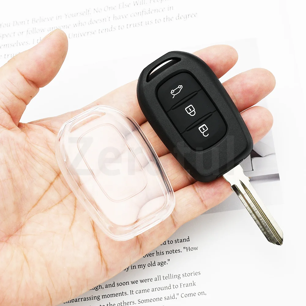 For Dacia Logan Sandero Stepway Spring Dokker MCV For Renault Kwid Laguna Scenic Master Duster Trafic Car Key Fob Case Key Cover