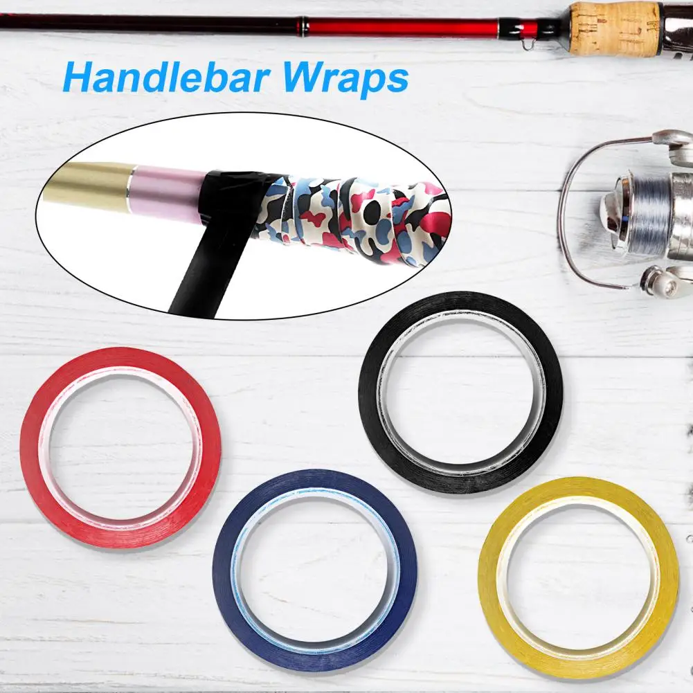 Fishing Tape Anti-Slip Wear-resistant Fishing Rod Handle Wrap Solid Color Self-adhesive Sealing Protective Tape For Fishing Rod