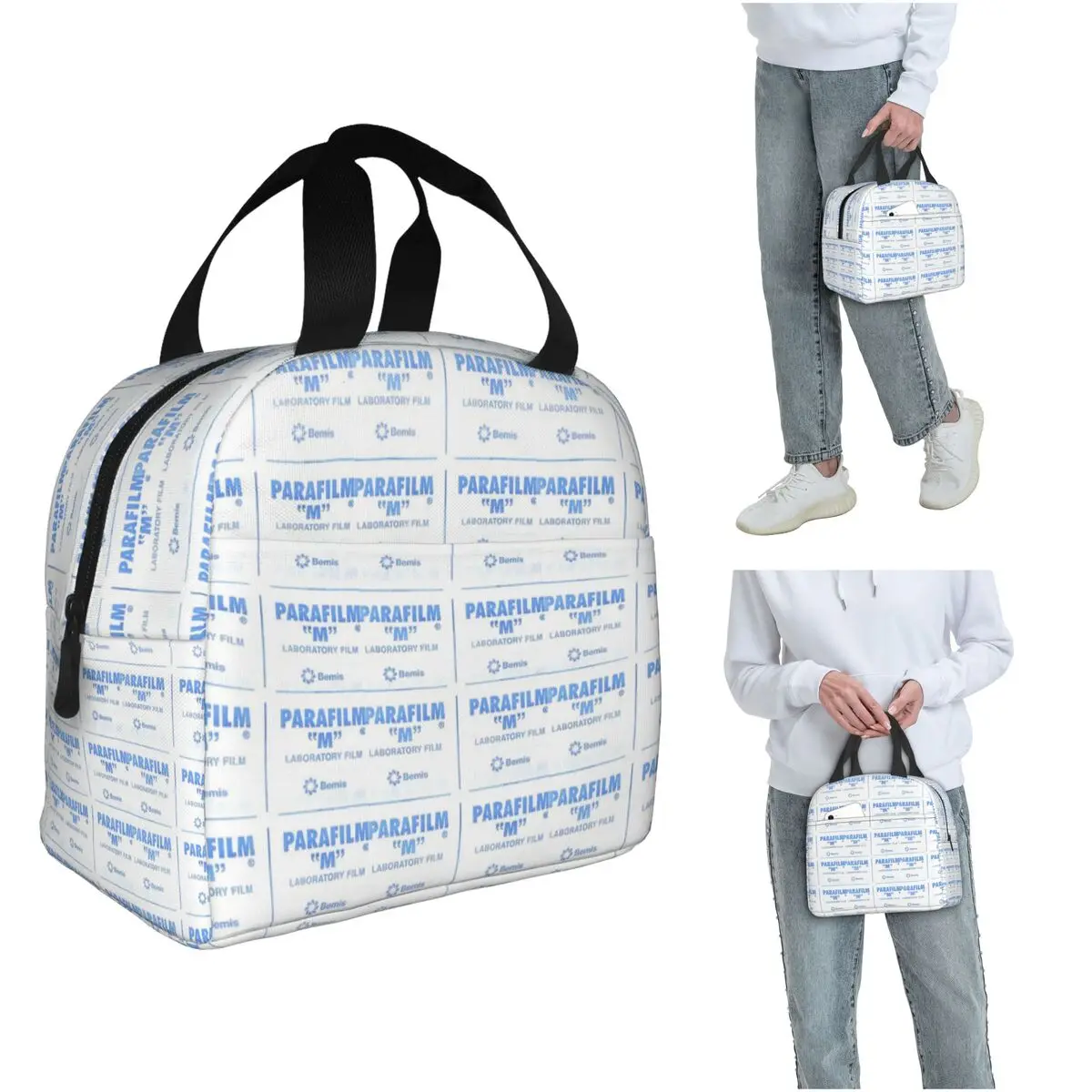 Parafilm Is A Lifesaver Insulated Lunch Bag for Women Children Leakproof Food Boxes Thermal Lunch Box Tote
