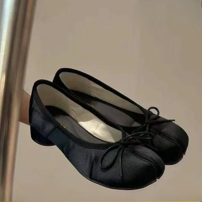 

Новые женские балетки-лоферы с бантом, мягкие повседневные туфли для женщин
