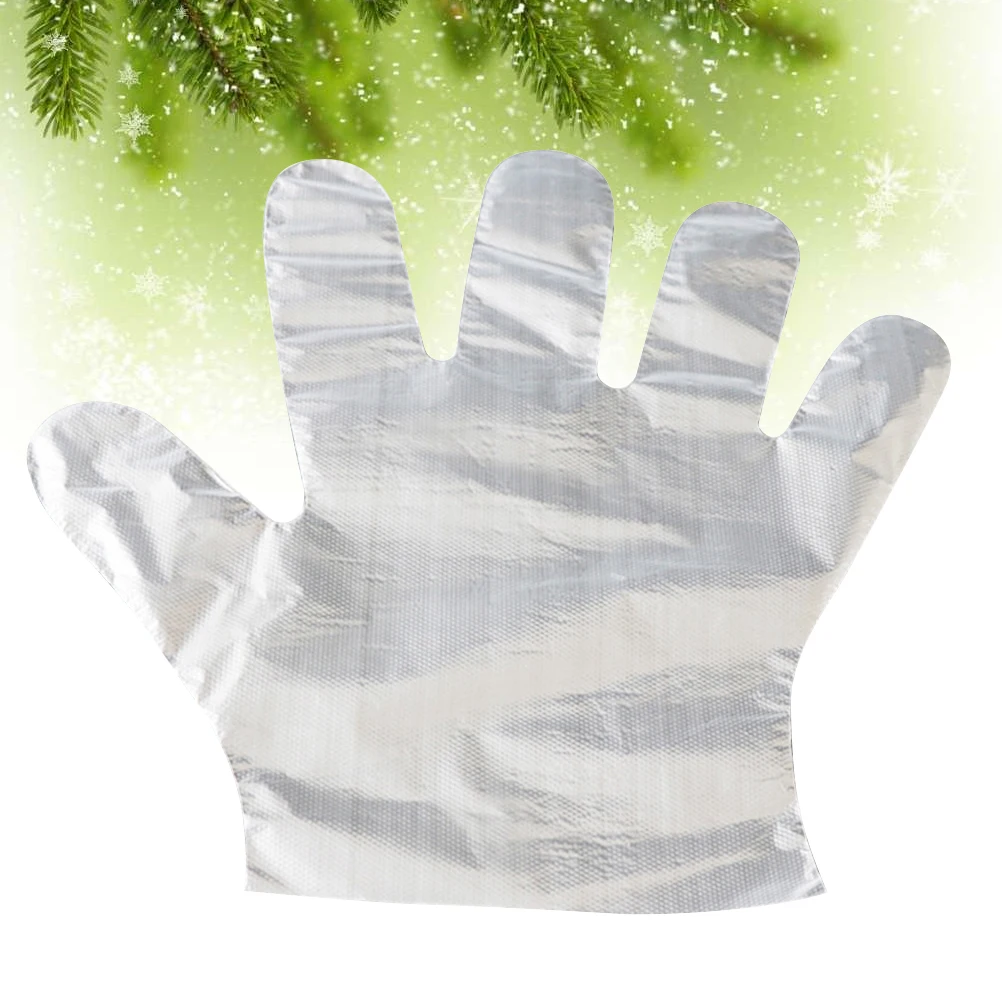 Disposable Gloves Plastic Gloves Kitchen Gloves Hand Protective Cover Food Disposable Gloves Hand Accessories