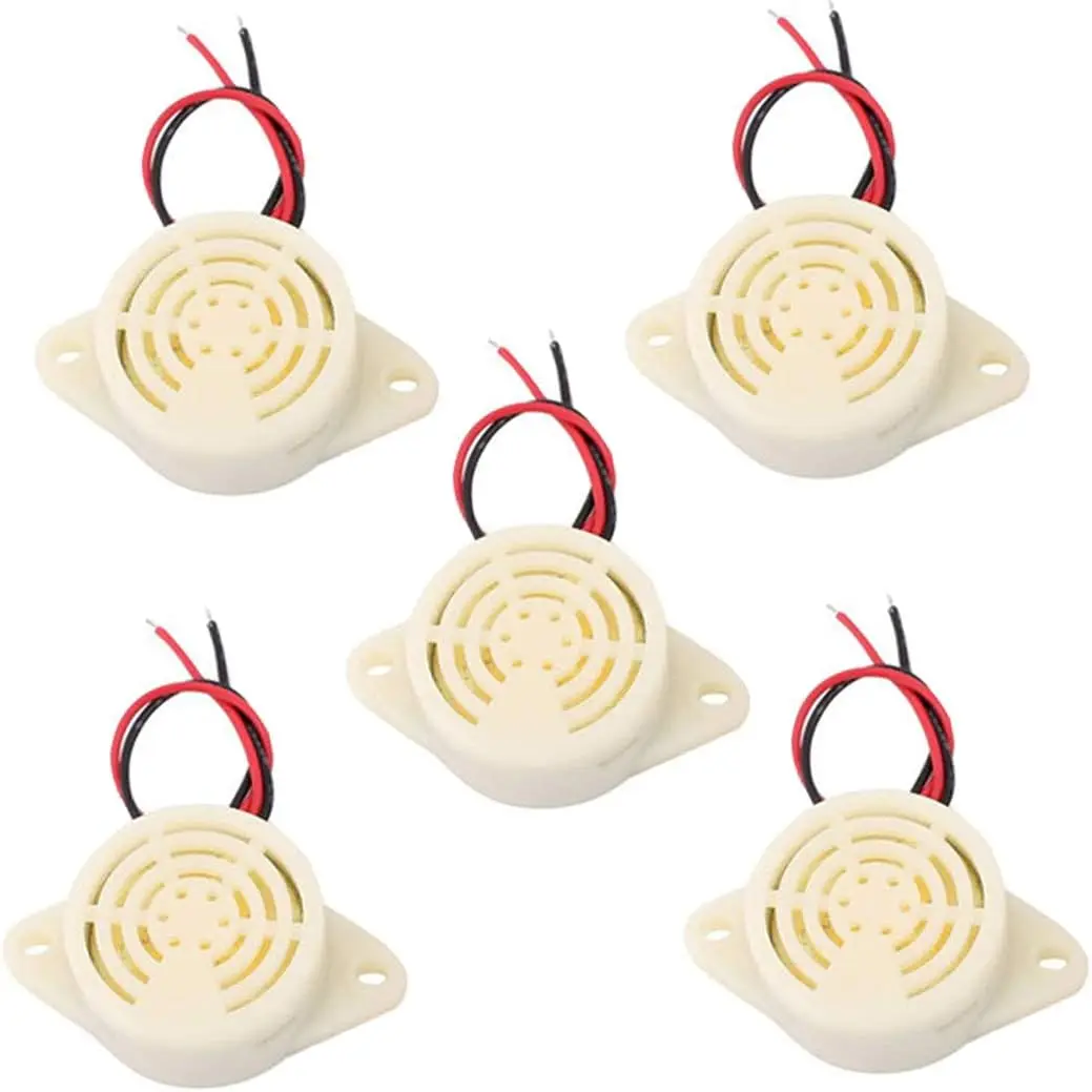 5pcs 95DB Alarm Buzzer SFM-27 High-Decibel 3-24V 12V Electronic Buzzer Beep Alarm Continuous Beep