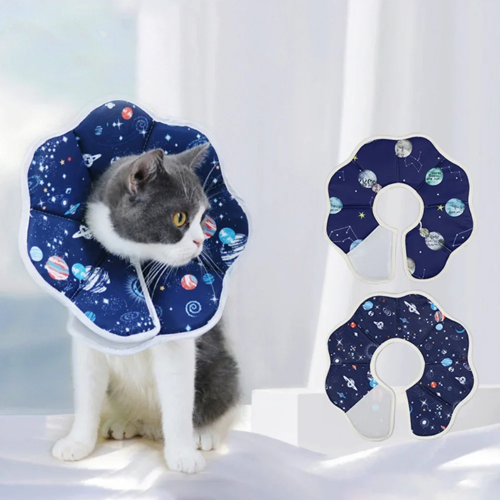 Cat Elizabethan Collar Pet Dog Neck Cone Recovery Collar for Anti-Bite Lick Surgery Wound Healing Protective Cat E-Collar