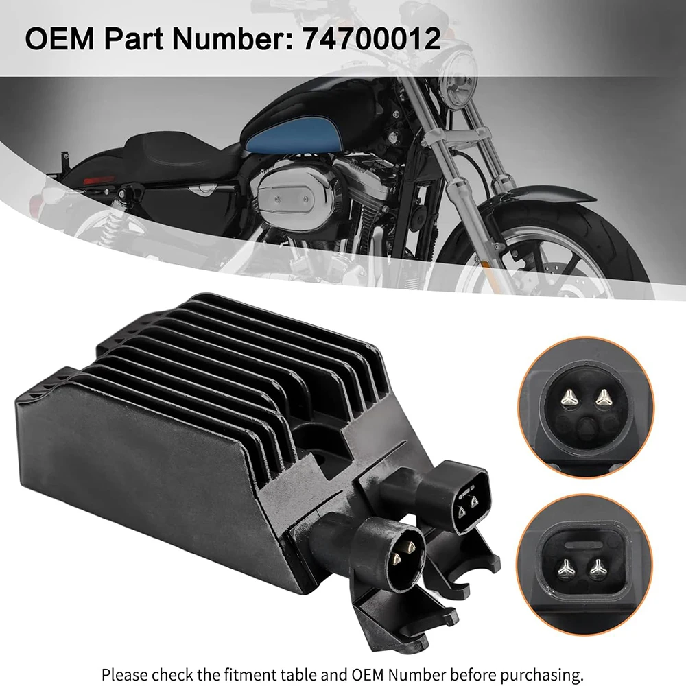 

74700012 Motorcycle Voltage Regulator Rectifier For Harley Davidson Sportster Iron 883 1200 XL883 XL1200 2014-2019