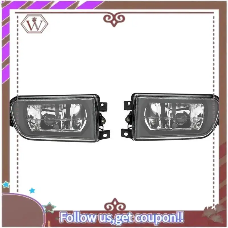 

A57E-1Pair Front Bumper Fog Light Housing 63178381977 63178381978 For BMW 5 Series E39 528I 540I Z3 1997-2000