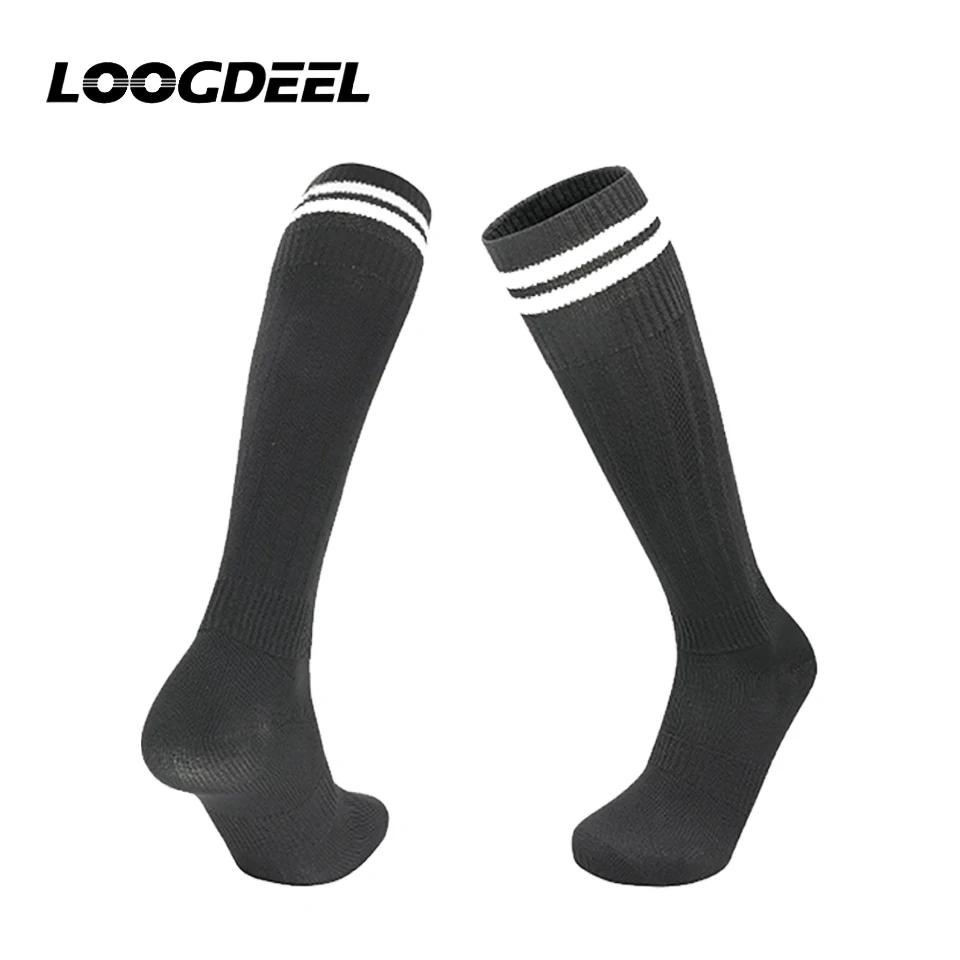 

LOOGDEEL 1 Pair Professional Running Long Calf Socks Football Socks Jump Rope Over-the-knee Compression Elastic Sports Socks