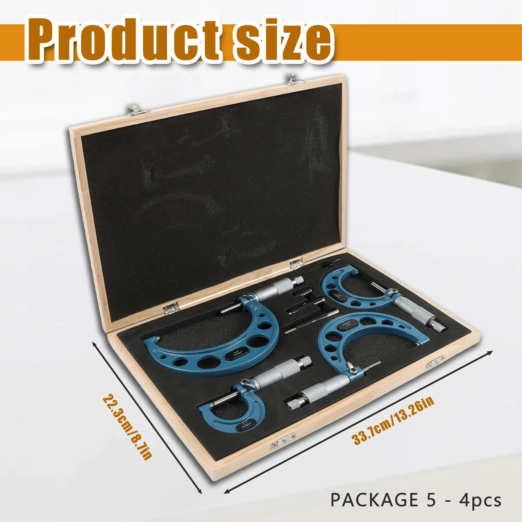 Set Mikrometer 4 Buah Ukuran 0 - Woodworking Shops ulasan dan harga