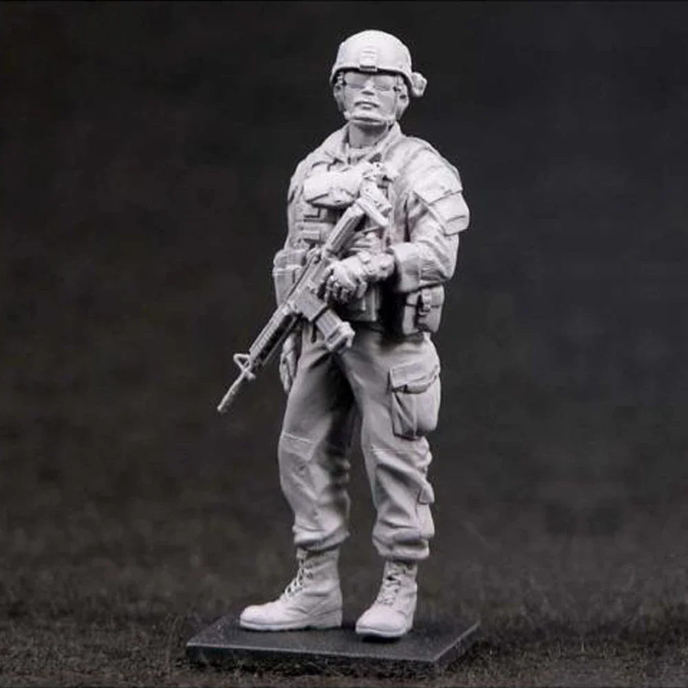 1/35 Sgt. Rob (18 Bravo) in Iraq, Resin Model figure soldier, GK, Military themes, Unassembled and unpainted kit