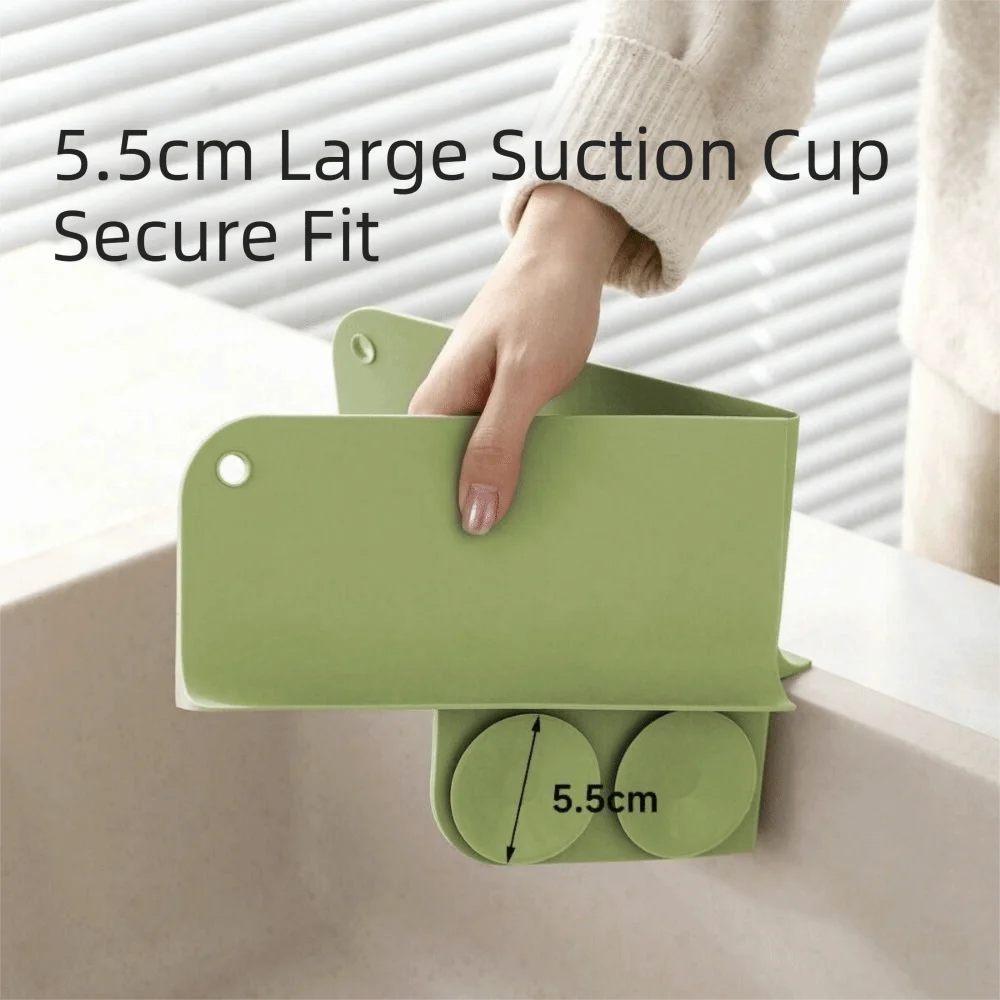 Foldable Silicone Sink Splash Guard Suction Cup Base Waterproof Water Blocking Board Anti-Splash Oil-Proof Suction Cup Baffle
