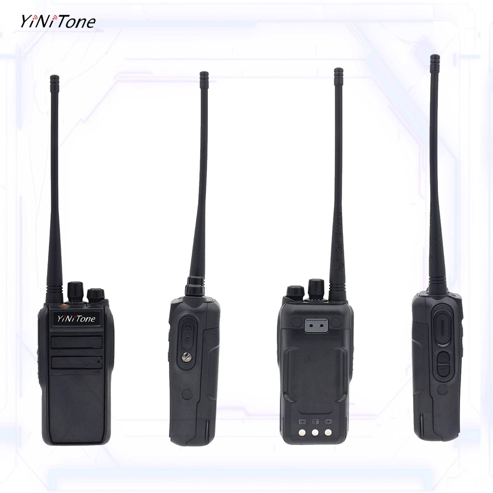 YiNiTone Professional Waterproof GMRS Radio W393 Long Range Rechargeable IP68 wireless frequency matching Adults Walkie Talkie