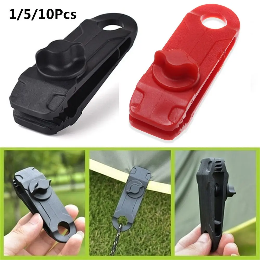 1/5/10Pcs ReusableTent Clip Tarpaulin Clip Camping Hook Buckle Camping Tool Heavy Duty