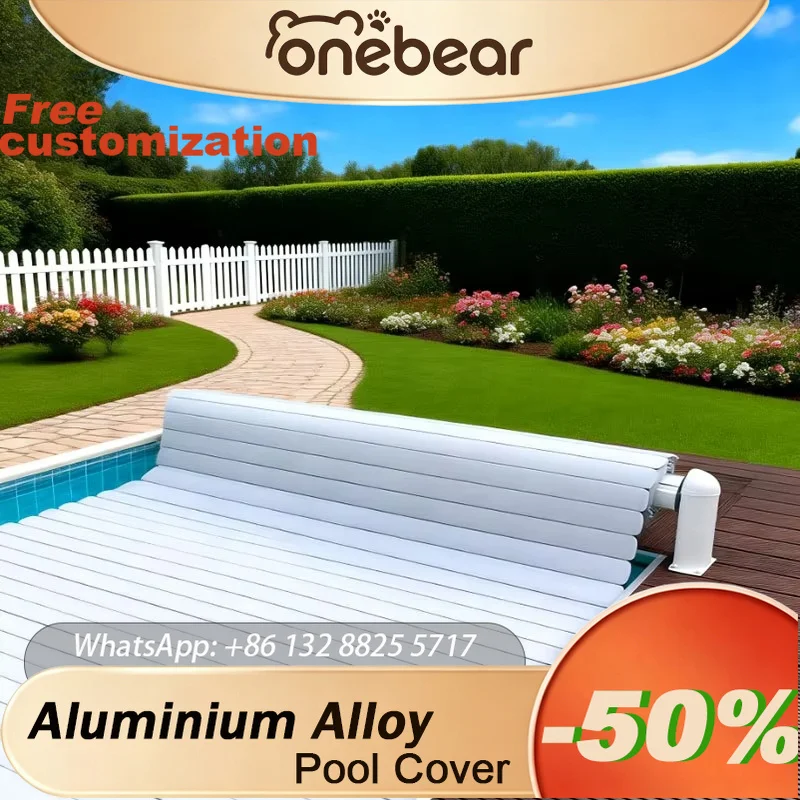 

Any Size Custom Multiple Size Aluminum & PC Hard Pool Cover Auto & Manual Open Close Prevent Leaf Dust Shock Private Villa Pool