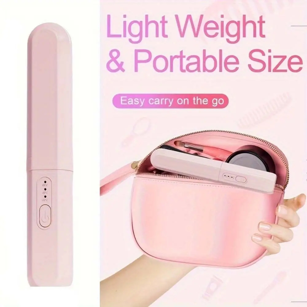 Wireless Straightening Brush Comb Mini USB Rechargeable Hair Styling Iron Pocket Frizz-Free for 3.7V2000mAh