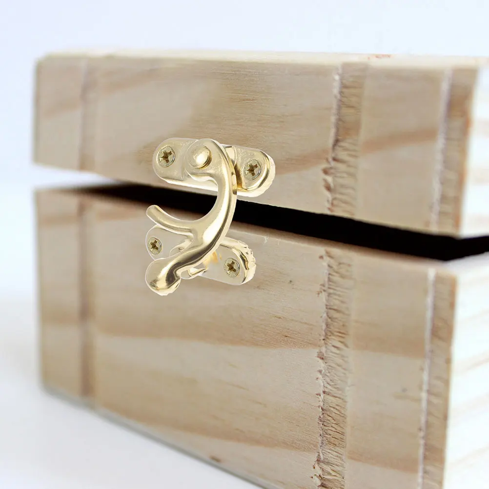 

20pcs Wood Box Lock Hardware Vintage Horn Lock For Jewelry Cabinet Chest Clasp Latch Toggle Latch Metal Hasp Diy