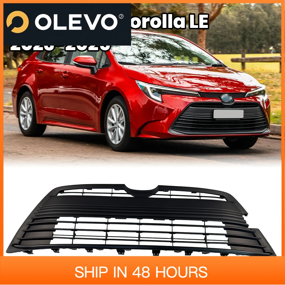 Nueva rejilla de parachoques delantero para Toyota Corolla LE 2023 2024 2025 conjunto de rejilla de parachoques delantero negro 53102-02640 accesorios exteriores para coche