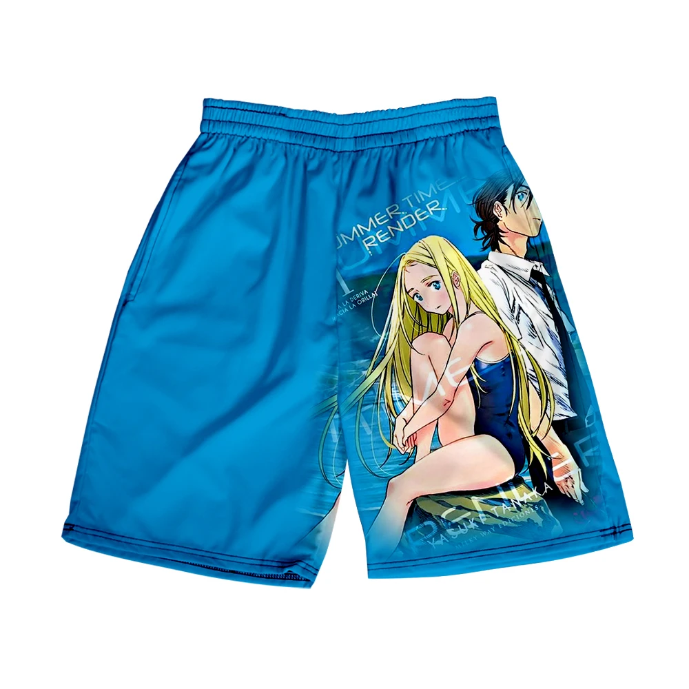 Zomer Time Rendering Summertime Maken Merch Print Zomer Vrouwen/Mannen Elastische Taille Streetwear Shorts Kawaii Strand Shorts Broek