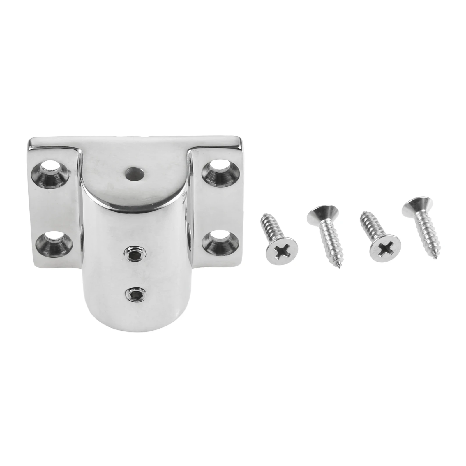 22mm/25mm  316 Stainless Steel Boat 90 Degree Rectangle Stanchion Base Handrail Mount Fitting Kayak Canoe Yacht Marine Hardware