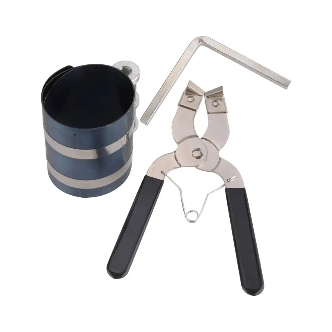 Car Engine Adjustable Piston Ring Compressor Installer Install Tool 2-1/8