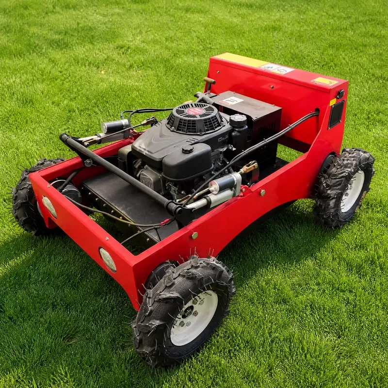 Hot Top Small Crawler Remote Control Mower Farm Grass Blade Automatic Lawn Mower Simple Commercial Lawn Mowing Price