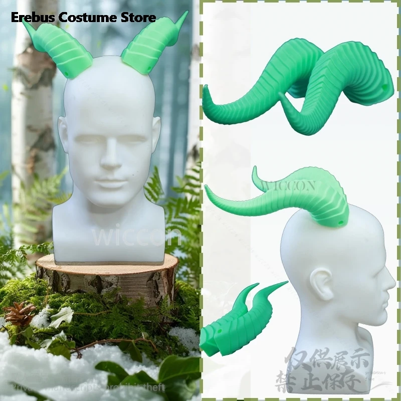 

3D Polylactic Acid Dragon Horns Cosplay Anime Furry Furrsuit Headwear Halloween Christmas Fancy Party Green Props Customized