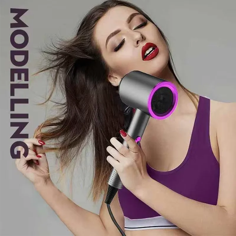 Hot Air And Cold Air Wind Negative Ionic Hammer Blower Dry Electric Professional Hair Dryer Strong Wind Hair Dryer Salon Dryer