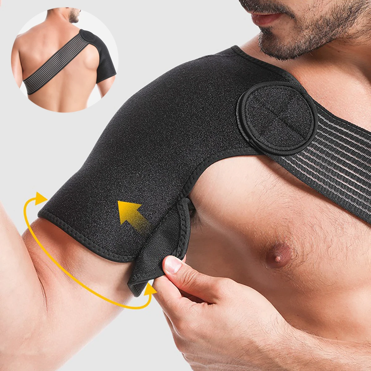 Shoulder Brace for Men&Women–Shoulder Support Belt Recovery&Pain Relief,Reduces Inflammation&Swelling,Designed for Left&Right