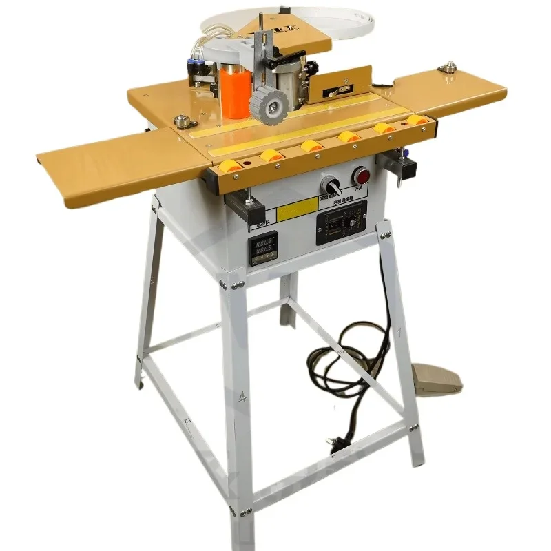 WF40 Edge Banding Machine Portable Folding Small Edge Sealing Machine Plywood Edge Bander with Double-sided Glue