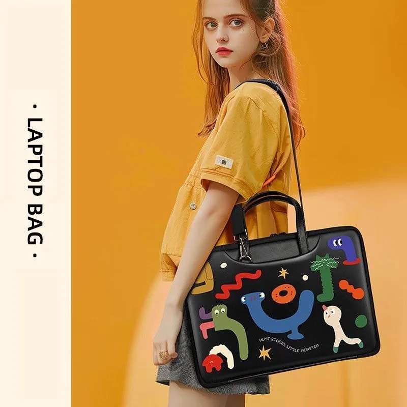 

Laptop Bag Little Monster illustration For Apple Lenovo Notebook Case Bags 13.3" 13.6" 14" 15" 15.6" 16" Inch Portable Handbag