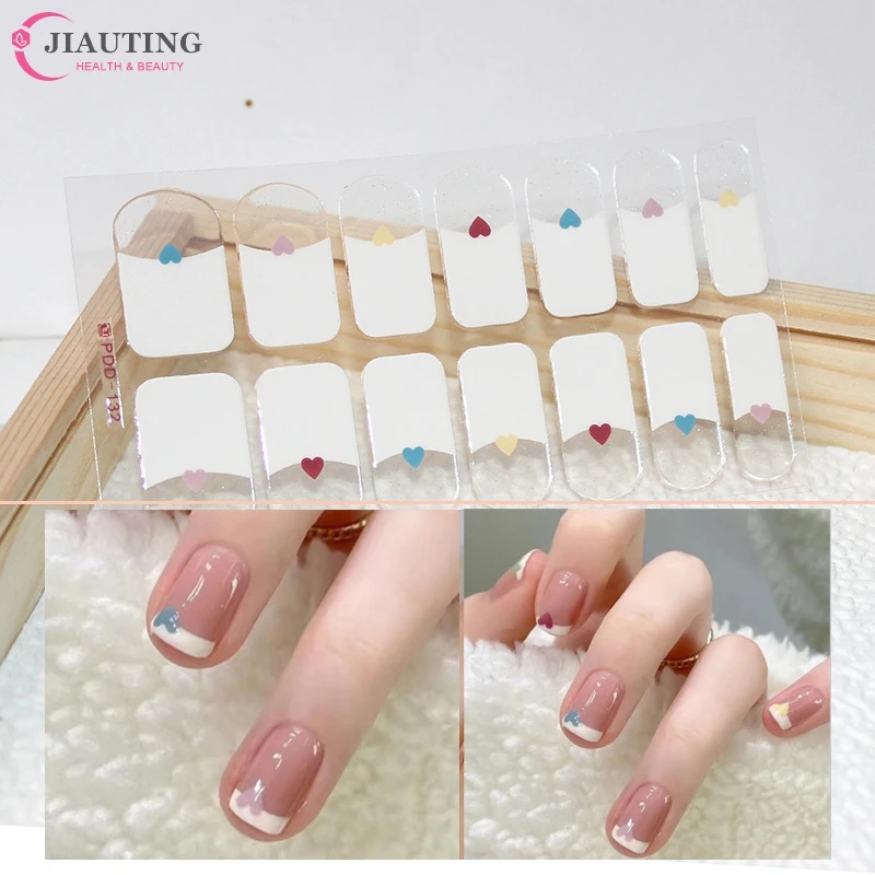 Waterproof And Long-Lasting No-Bake Nail Stickers Nail Polish Film Nail Stickers Full Color Nail Art Stickers