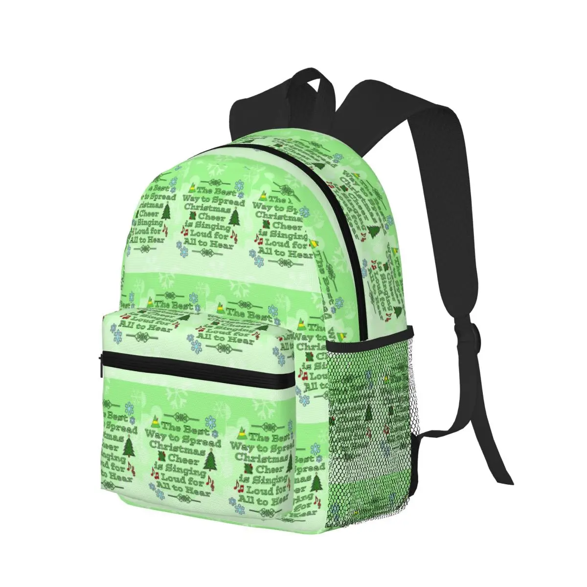 

Christmas Cheer Buddy The Elf Student Backpack School Bag Hiking Travel Daypack for Men Women Bookbag Shoulder Bags
